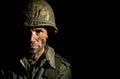 American GI Portrait - PTSD Royalty Free Stock Photo