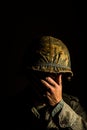 American GI Portrait - PTSD Royalty Free Stock Photo