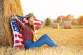 An american girl enjoying country life