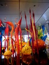 American glass sculptor and entrepreneur Dale Chihuly`s work displayed at Clinton Presidential Center Royalty Free Stock Photo