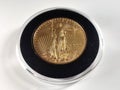 American Gold Eagle Coin .9167 - Obverse Royalty Free Stock Photo