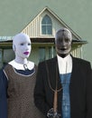 American Gothic, Robots, Technology, Robot Couple