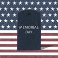 American Grunge Flag For Memorial Day. Vector Illustration