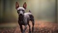 American hairless terrier dog