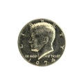 American half dollar coin 1974. John Kennedy Royalty Free Stock Photo