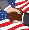 American Handshake Royalty Free Stock Photo