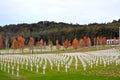 American hero cemetery in Tuscany, Italy