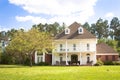 American Home: Southern-Style Mansion Royalty Free Stock Photo