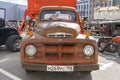 The American Hot rod car Ford F-Series Pickup first generation 1951 model year Royalty Free Stock Photo