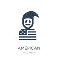 american icon in trendy design style. american icon isolated on white background. american vector icon simple and modern flat Royalty Free Stock Photo