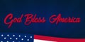 American Independence Day. God Bless America. 4th July. Template background for greeting cards, posters, leaflets and brochure. Ve Royalty Free Stock Photo