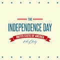 American Independence Day Patriotic background Royalty Free Stock Photo