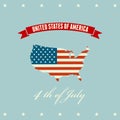 American Independence Day Patriotic background Royalty Free Stock Photo