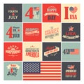 american independence day wallpapers. Vector illustration decorative design Royalty Free Stock Photo