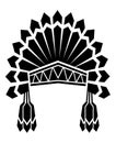 American indian avatar Royalty Free Stock Photo