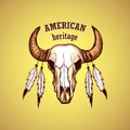 American indian emblems and labels Royalty Free Stock Photo