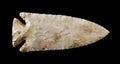 American indian flint arrowhead Royalty Free Stock Photo