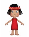 American Indian Girl Royalty Free Stock Photo