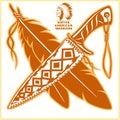 American indian vector logos Royalty Free Stock Photo