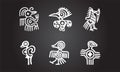 American indians ethnic ornaments