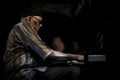 American jazz pianist Randy Weston Maroc Gnaoua festival Royalty Free Stock Photo