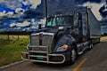 American Kenworth T680 tractorUtility 3000R 53` trailer for freeze and heat condition pulled by a Kenworth tractor
