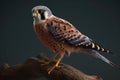 American Kestrel Isolate on Black Background