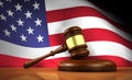 American Law And Justice Concept Royalty Free Stock Photo