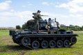 American Light Chaffee Tank and crew. Royalty Free Stock Photo