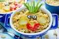 American mac and cheese macaroni pasta baked with cheesy sauce for kids Royalty Free Stock Photo