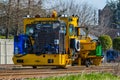 American Made Railroad Track Replacer Equipment at Work