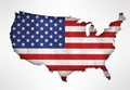 American map Royalty Free Stock Photo