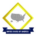 USA, Map of United States Of America, American map