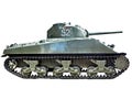 American medium tank Sherman isolated