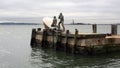 American Merchant Mariners` Memorial, depicting a merchant marine vessel that was sunk in WWII, New York, NY Royalty Free Stock Photo