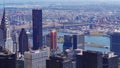 American metropolis of New York City Manhattan panorama