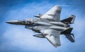 American military F15 jet aircraft Royalty Free Stock Photo