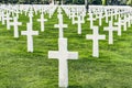 American Military World War 2 Cemetery Normandy France Royalty Free Stock Photo