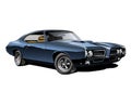 American muscle car Royalty Free Stock Photo