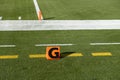 American NFL Football Goal Line Touchdown Marker Royalty Free Stock Photo