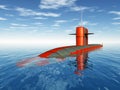 American Nuclear Submarine Royalty Free Stock Photo