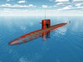 American Nuclear Submarine Royalty Free Stock Photo