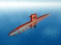 American Nuclear Submarine Royalty Free Stock Photo