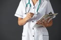 American nurse with stethoscop Royalty Free Stock Photo