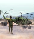 American officer and helicopter pilot Vietnam war