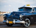 American Oldtimer in Cuba as Taxi Royalty Free Stock Photo