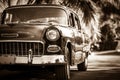 American Oldtimer in Cuba Varadero Royalty Free Stock Photo