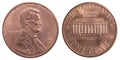 American one cent coin Royalty Free Stock Photo