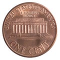 American one cent coin Royalty Free Stock Photo