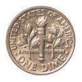 American one Dime coin Royalty Free Stock Photo